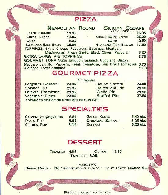 Lenny's Menu - Be sure to visit their website for a more detailed menu